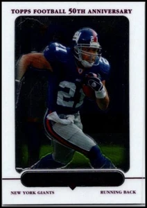 Tiki Barber Topps Chrome #4 2005 - ¡Envío gratuito! - Imagen 1 de 2
