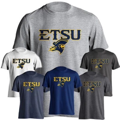 East Tennessee State University ETSU Buccaneers Text Logo Short Sleeve T-shirt - Image 1 of 2