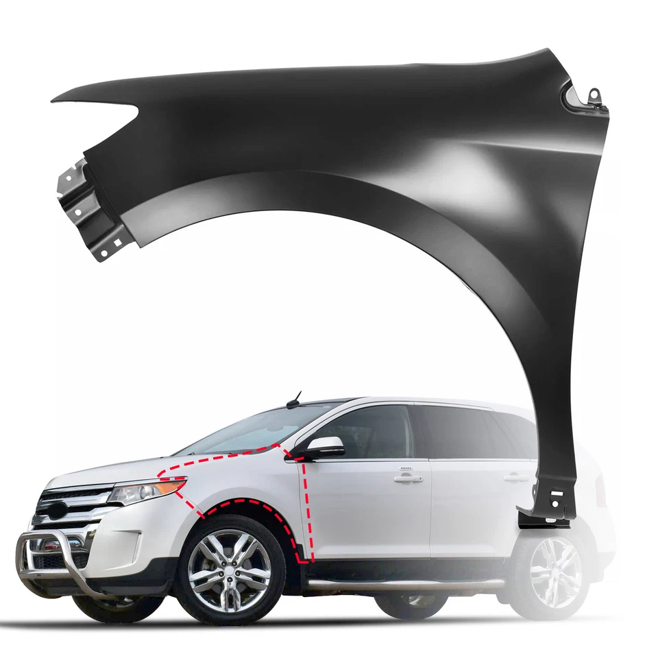 Fender For Ford Edge Limited/SE/SEL/Sport 2011-2014 Front Driver Left Side Steel Foto 1 de 4