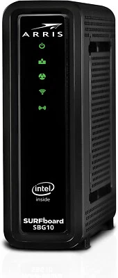ARRIS SURFboard SBG10 DOCSIS 3.0 16x4 Gigabit Cable Modem & AC1600 Wi-Fi Router - Image 1 of 4
