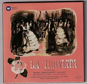 MARIA CALLAS REMASTERED 2 CD VERDI LA TRAVIATA G.SANTINI - Foto 1 di 2