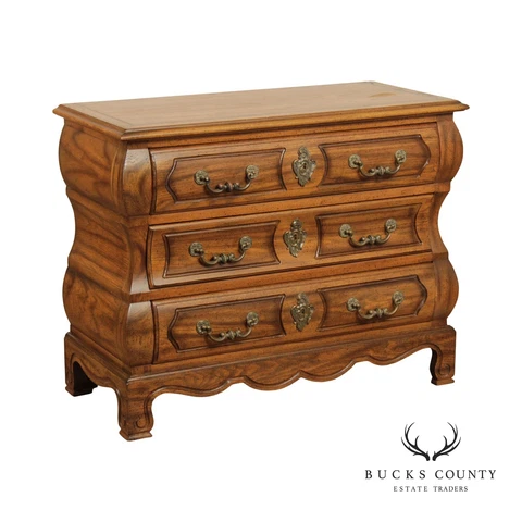 Century Furniture Baroque Style Bombe Chest of Drawers Cover