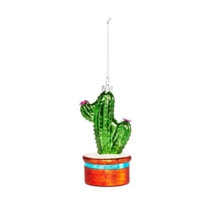 Bloomingdale's Glass Cactus Ornament - 100% Exclusive Green Christmas Holiday - Picture 1 of 1