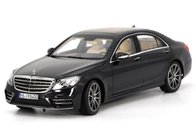 1/18 Benz S Class S450L AMG Line 2018 W222 Norev Black Diecast Model Car - Image 1 of 4