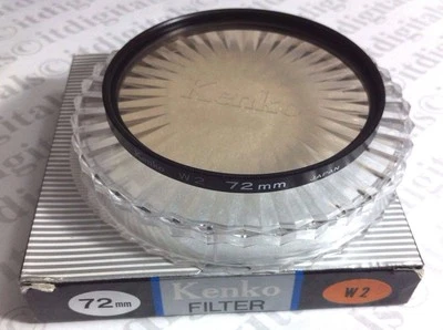 Professional Kenko 72mm Warming W2 Warm Orange Glass Lens Filter 72 mm Japan  - Image 1 of 3