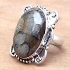 Rock Calci Gemstone Handmade Mother's Day 925 Silver Jewelry Rings "10.5A"