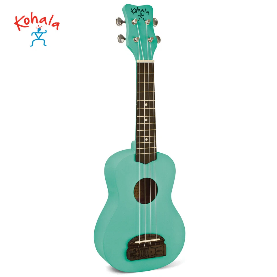 Kohala KT-SSG Tiki Series Beginner Soprano Ukulele Seafoam Green Satin Finish - Image 1 of 1