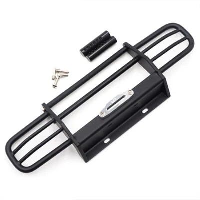 Yeah Racing YA-0568BK Metal Front Bumper Black : HPI Venture / TRX-4 / SCX10 II - Image 1 of 4