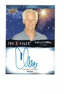 Upper Deck X Files Monsters of The Week Paranormal Script Auto #ACC Chris Carter - Picture 1 of 2