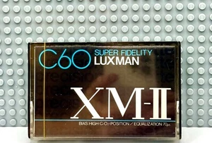 LUXMAN  XM-II   SUPER FIDELITY  C-90  1978  TYPE II   BLANK  TAPE (1) (SEALED) - Picture 1 of 3