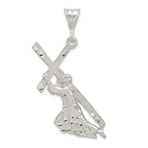 Silver St. Andrew Cross Pendant QC1874 - Picture 1 of 4