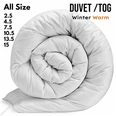 SUPREME BEDDING Anti Allergy Duvet/Quilt 2.5, 4.5, 10.5, 13.5, 15 Tog Bedding Double Super King