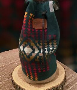 Pendleton Vintage Wool One Strap Sling Bag ~ Green Multicolor Aztec ~ Beautiful!