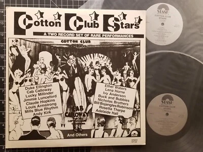 ELLA FITZGERALD Cotton Club Stars 2LPs 1984 DUKE ELLINGTON Louis Armstrong JAZZ - Image 1 of 4