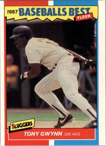 1987 Fleer Sluggers/Pitchers San Diego Padres Baseball Card #17 Tony Gwynn