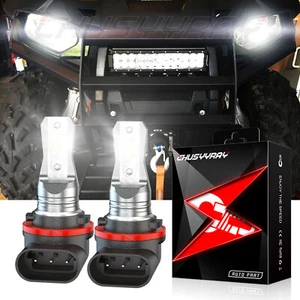 For Honda Foreman Rubicon 500 Rancher 420 12v pair 3pins LED Headlight Bulbs - Picture 1 of 12