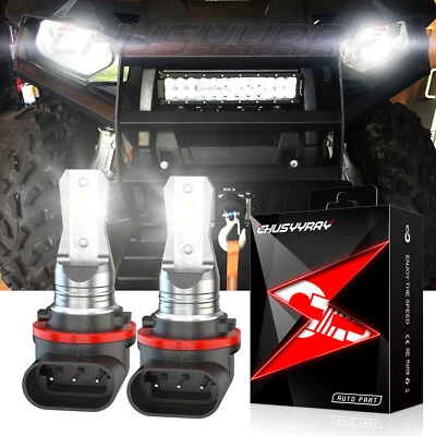 For Honda Foreman Rubicon 500 Rancher 420 12v pair 3pins LED Headlight Bulbs - Image 1 of 4