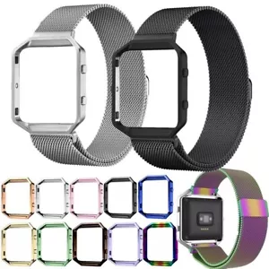 Edelstahl Milanaise Armband Rahmen Schutzhülle für Fitbit Blaze Armbanduhren New - Bild 1 von 8