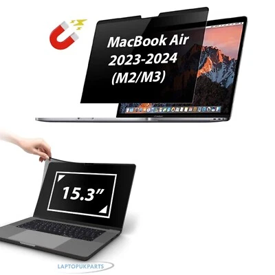 AJP 15.3" Laptop Privacy Screen Protector For Apple MacBook Air 2023-2024 (M2/M3)