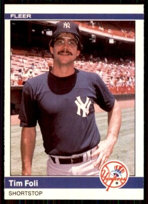 1984 Fleer Update Tim Foli New York Yankees #U-38 - Image 1 of 2