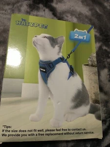 Cat Harness and Leash sz small Set for Walking Escape Proof, Adjustable Black - Picture 1 of 6
