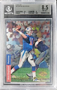 1993 Drew Bledsoe SP FOIL #9 Rookie Card BGS 8.5 NM-MT+ MINT 9.5 CENTERING - Picture 1 of 2