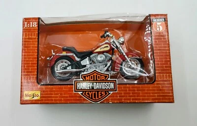 Motocicleta 1998 MAISTO 1:18 HARLEY DAVIDSON 1986 FLST Heritage softail evolution - Imagem 1 de 2