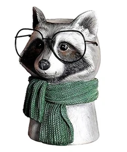 Unique and Charming Resin Raccoon Vase Modern Multicolor Medium Free Standing - Picture 1 of 4