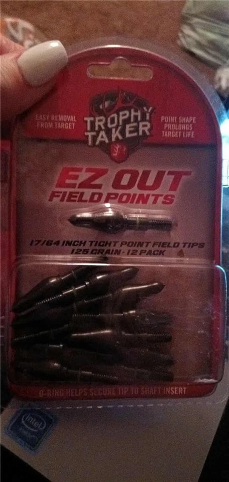 1 NUEVO PAQUETE DE 12 PUNTAS DE CAMPO TROPHY TAKER EZ OUT FIELD POINTS 17/64 GRANO 125 Foto 1 de 1