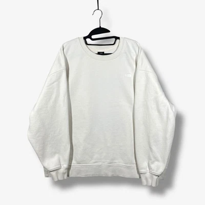The North Face Sweatshirt Womens XL Oversized Cream Logo Minimalist Athleisure - Image 1 of 4