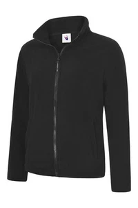 Uneek - Jaket Fleece Zip Penuh Wanita Klasik - Yoke Separuh Bulan - Hitam - Sa - Picture 1 of 1