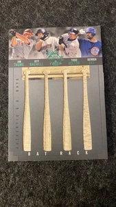 2004 Fleer Classic Clippings Green Quad Bat Rack Thome Bagwell Helton Lee 65/75 - Picture 1 of 2