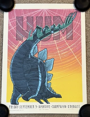 Jay Ryan Art Print HUM Stegosaurus 2011 Champaign IL S/# 400 Dinosaur Poster - Image 1 of 4