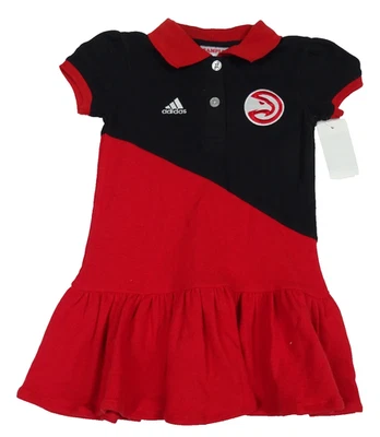 Vestido polo juvenil Adidas de los Atlanta Hawks de la NBA Foto 1 de 4