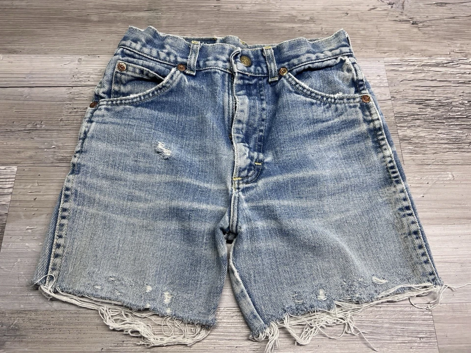 Pantalones de mezclilla Lee Children vintage años 80 desgastados talla 24x13 lavado claro Foto 1 de 4