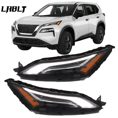 For Nissan Rogue Platinum 2021 2022 2023 Pair LED DRL Daytime Running Light Lamp - Image 1 of 4