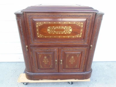 Asian Cabinet Bar British Colonial Chinoiserie West Indies Moroccan Anglo-Indian - Image 1 of 4