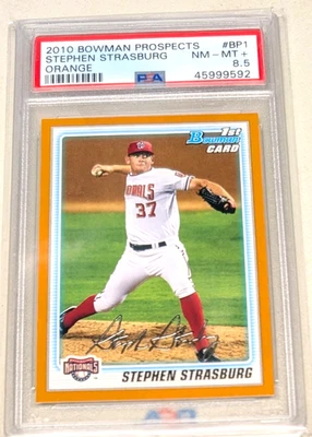 Bowman Prospects Orange 2010 #BP1 - Stephen Strasburg Nationals PSA 8,5 casi nuevo-como nuevo+ Foto 1 de 2