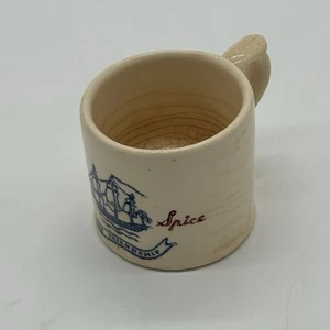 Vintage alter Gewürz Schiff Freundschaft frühe amerikanische Rasiertasse - Bild 1 von 16
