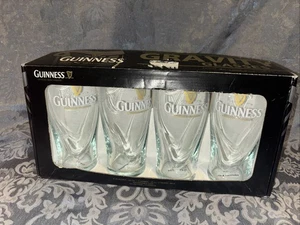 Set of 4 New In Box Official Guinness Gravity Beer Glasses 20oz Pint  - Picture 1 of 7