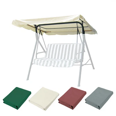 APLUSCHOICE Outdoor Swing Canopy Top Replacement Patio Garden Seat Cover 63 3/4" x 47 1/4"