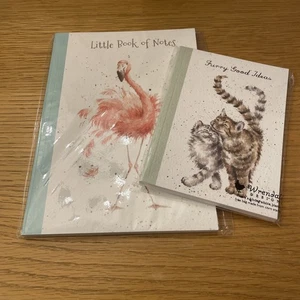 New Sealed Wrendale Designs Notebooks (A5 & A6) Christmas Gift Set of 2 Cat - Picture 1 of 6