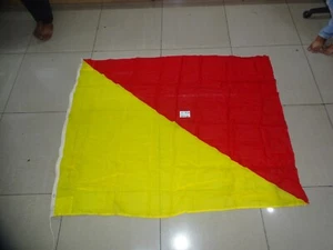 Nautical Alphabet Flag "CODE O" (64X49CMS) , Communication flag - Picture 1 of 7