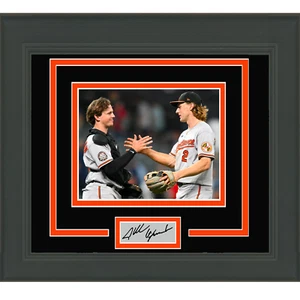 Framed Gunnar Henderson Adley Rutschman Facsimile Engraved Auto 15x16 Photo - Picture 1 of 1