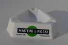 Advertising Martini & Rossi Sweet Vermouth White Milk Glass Ashtray France
