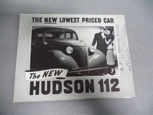 1938 Dealer Brochure The New Hudson 112 - Picture 1 of 7