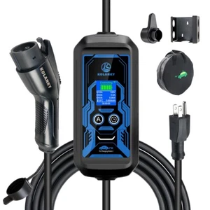 NEMA 5-15 5M Portable EV Charger,110v-120v Level 1 EV Charger for J1772 EVs - Picture 1 of 7