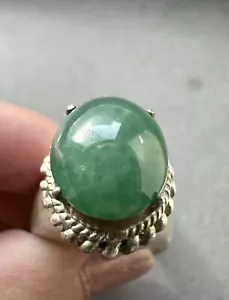 Piedra preciosa suelta de jadetie verde azulado pálido natural de Birmania, 7,3 quilates - Imagen 1 de 6