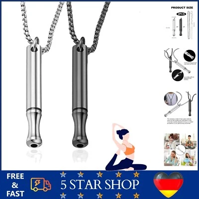 Rauchentwöhnung Halskette Atemhilfe Widerstandstylisch Rauchfrei Unterstützung - Bild 1 von 4