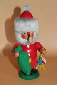 Christian Ulbricht Räuchermann Weihnachtsmann rot 20cm Erzgebirge Seiffen - Bild 1 von 3